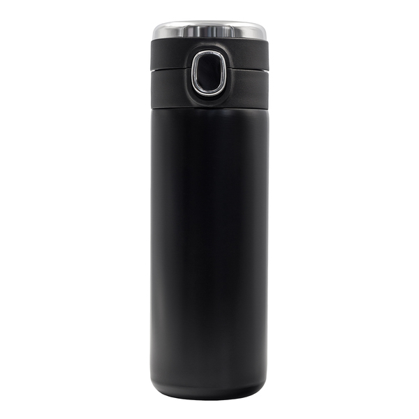 R08438.02 - 420 ml Bounce thermal mug with thermometer, black 