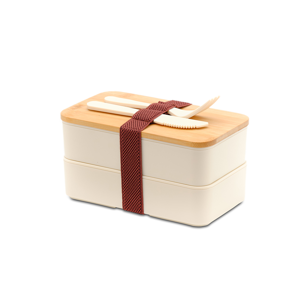 R08439.13 - Machico double lunch box, beige 