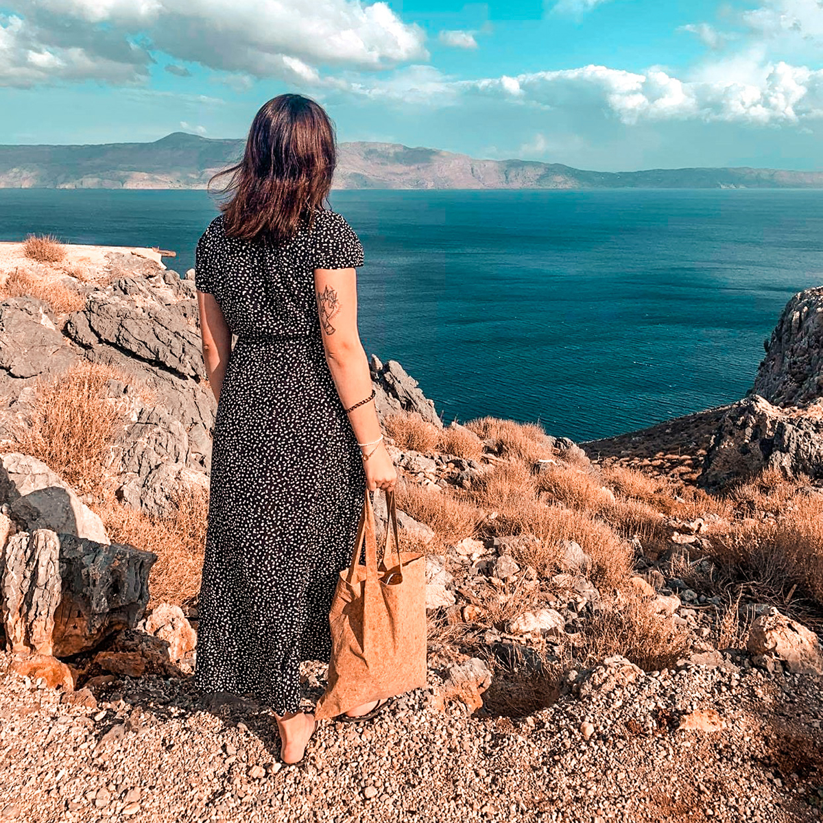 R08471.13 - Almada cork shopping bag, beige 