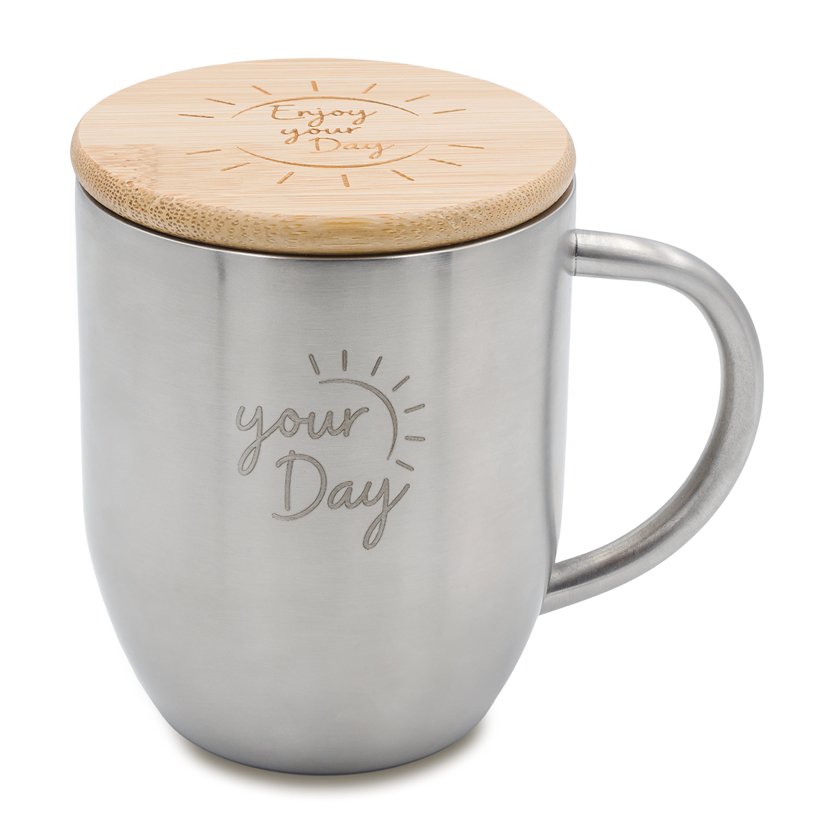 R08481.01 - 350 ml Maloy steel mug, silver 