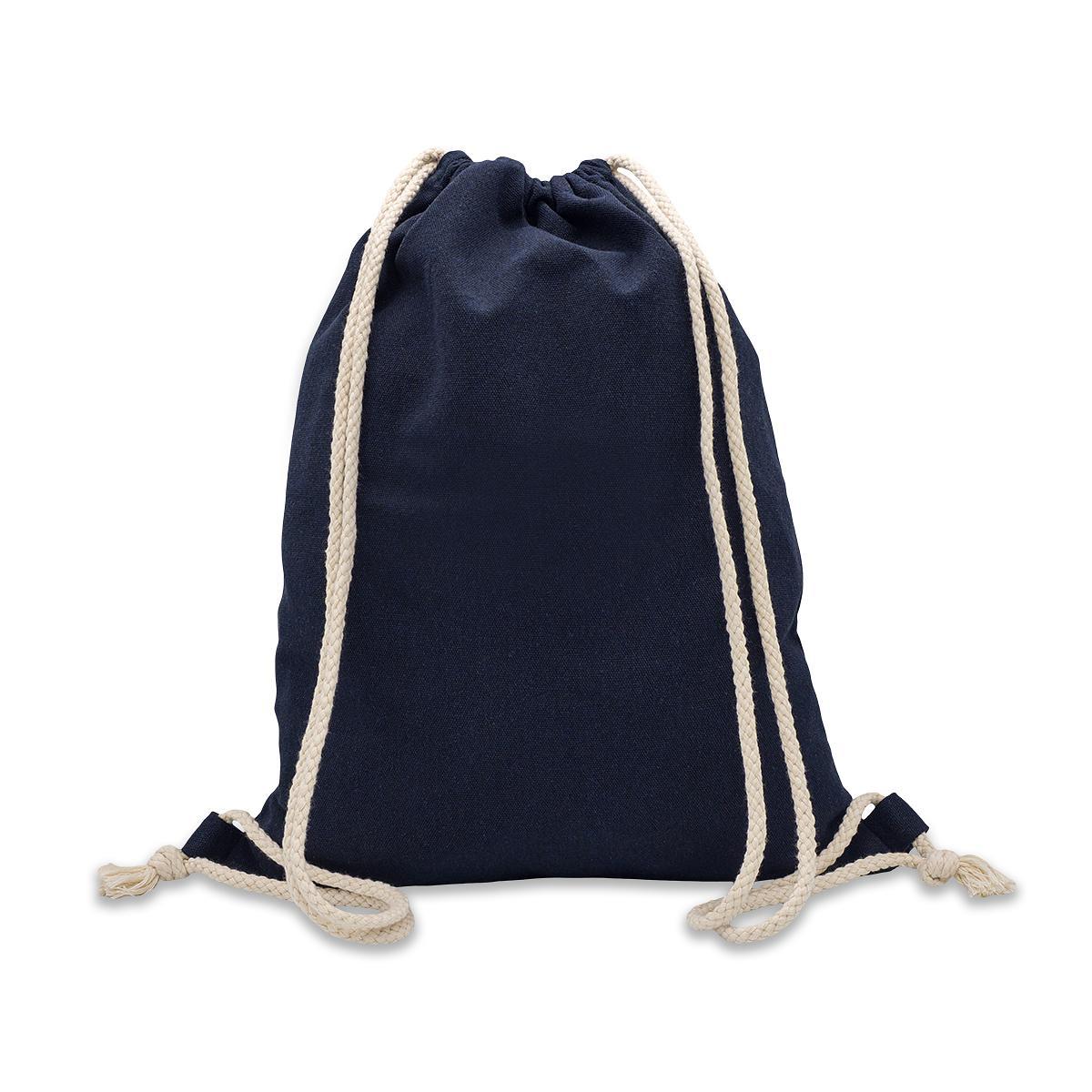 R08484.42 - Preston 340 g/m2 cotton backpack, dark blue