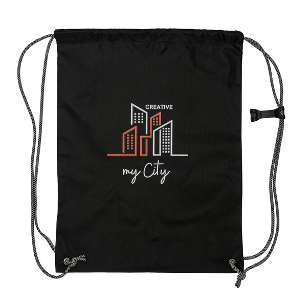 R08485.02 - Arena drawstring backpack, black 
