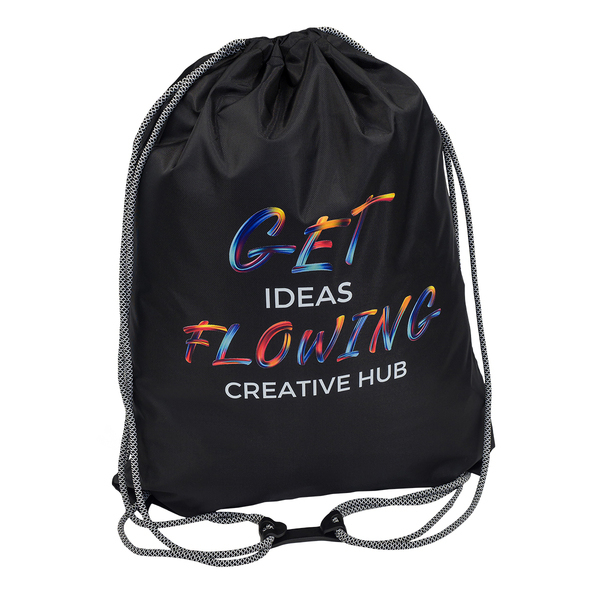 R08485.02 - Arena drawstring backpack, black 