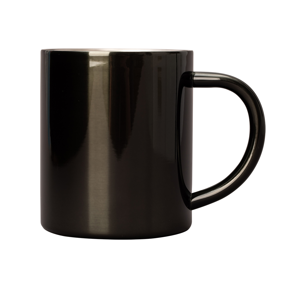R08490.02 - 240 ml Stalwart stainless steel mug, black 