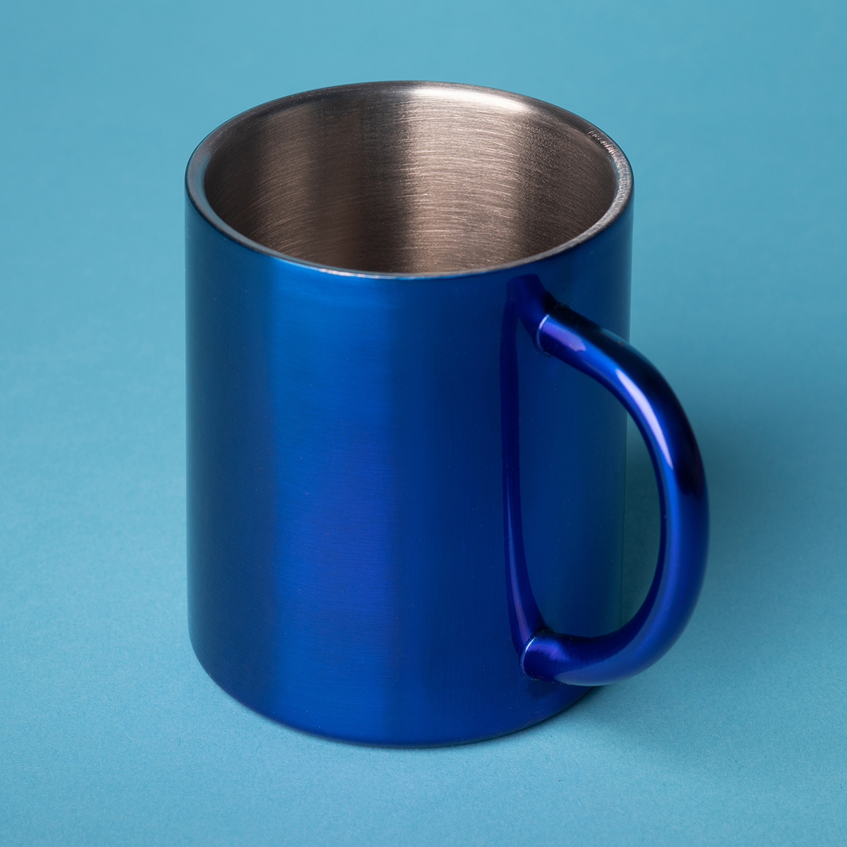 R08490.04 - 240 ml Stalwart stainless steel mug, blue 