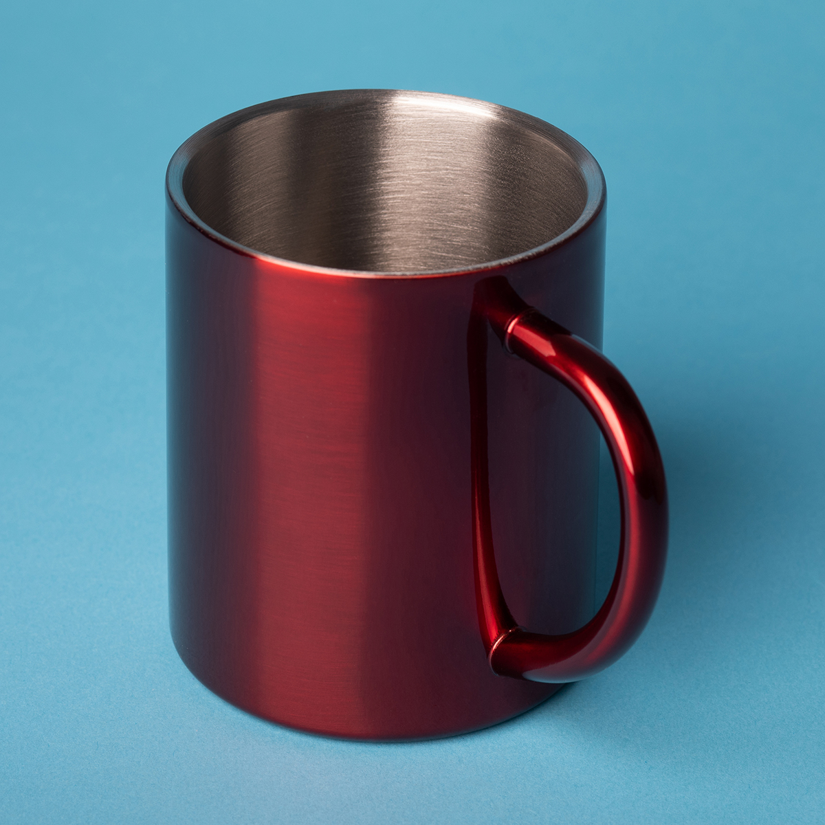 R08490.08 - 240 ml Stalwart stainless steel mug, red 