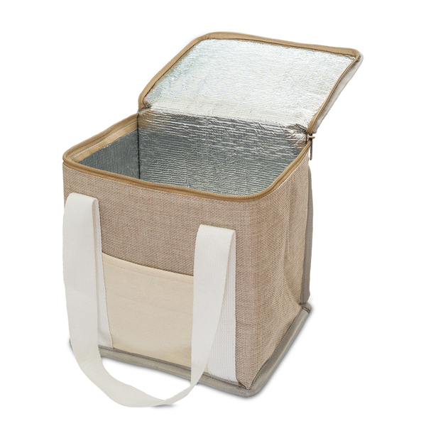 R08508.13 - Loni insulated juta lunch bag, beige 