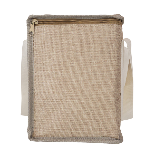 R08508.13 - Loni insulated juta lunch bag, beige 