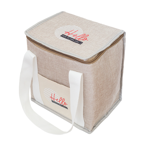 R08508.13 - Loni insulated juta lunch bag, beige 