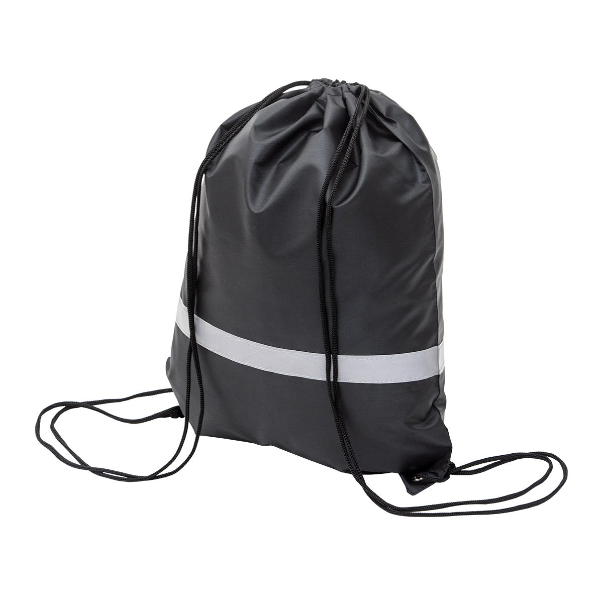 R08696.02 - Promo backpack with reflective tape, black 
