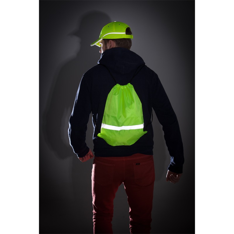 R08696.03 - Promo backpack with reflective tape, yellow 