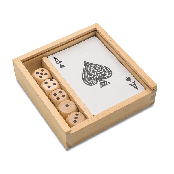 R08796.13 - Makao set of games, beige