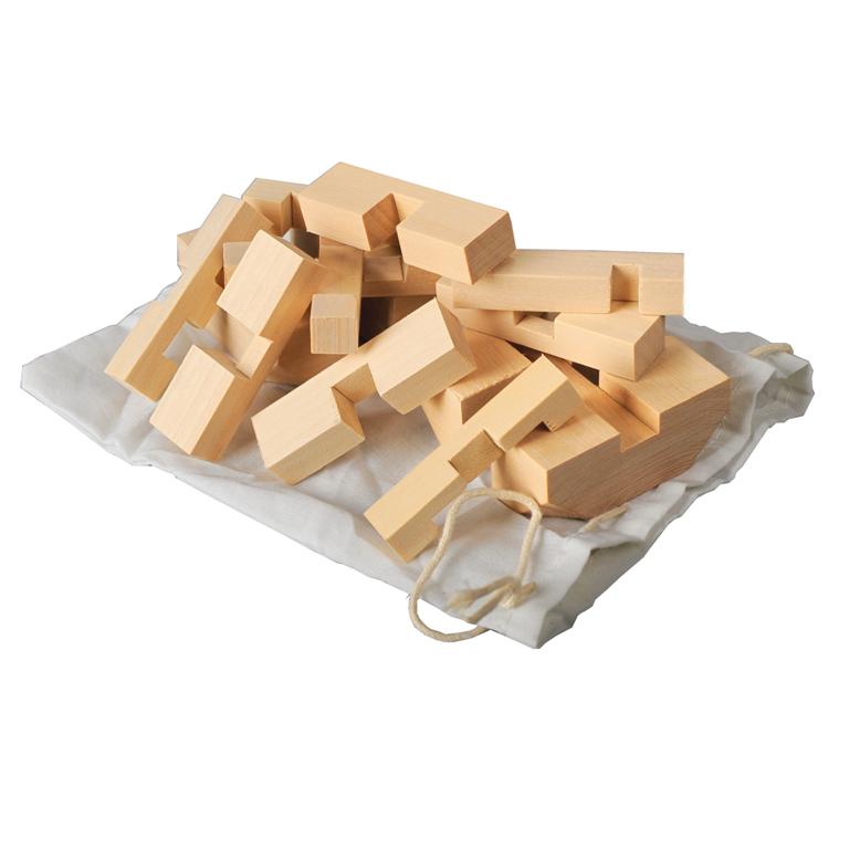 R08820 - Cube puzzle, ecru 