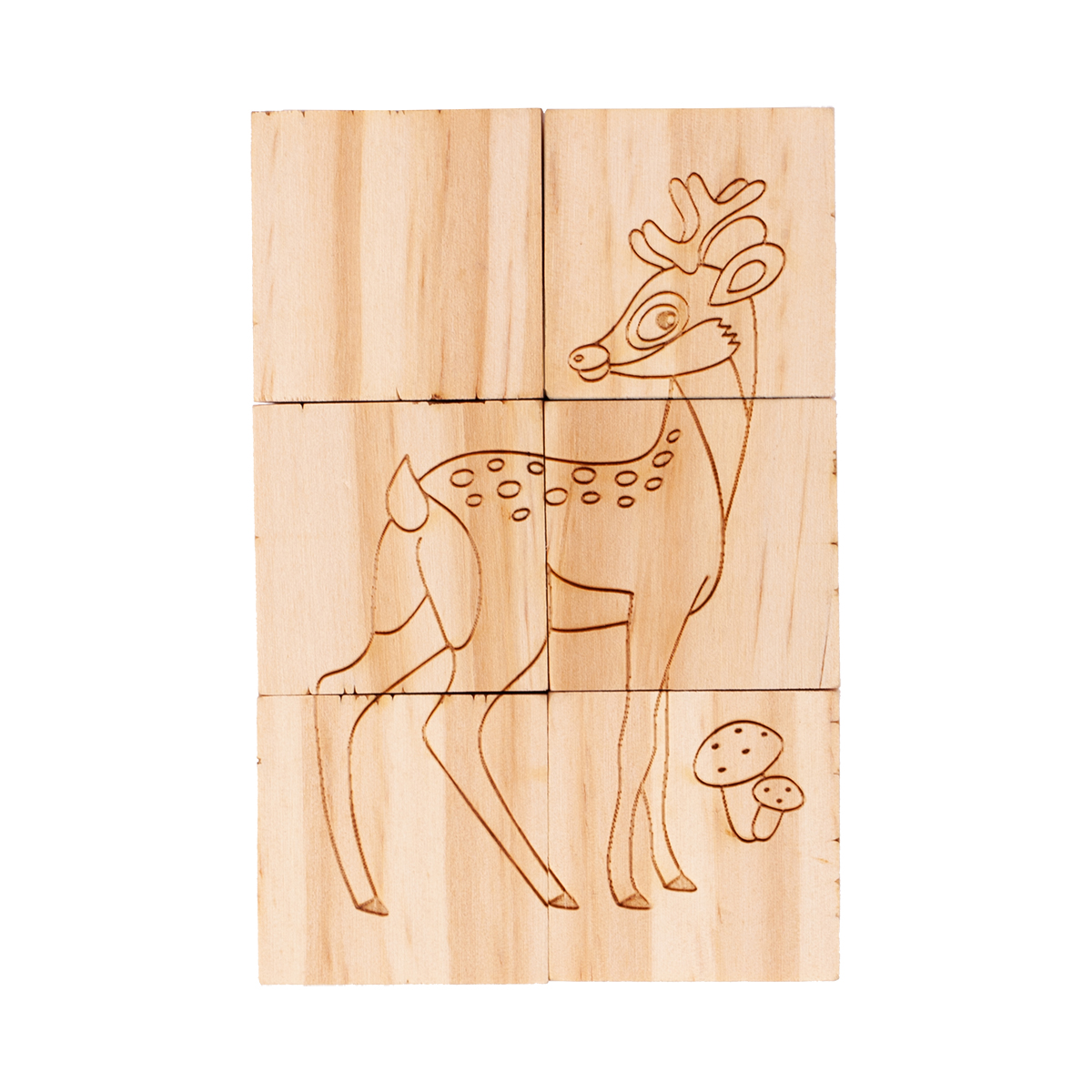 R08834.13 - Animal World wooden blocks, beige 