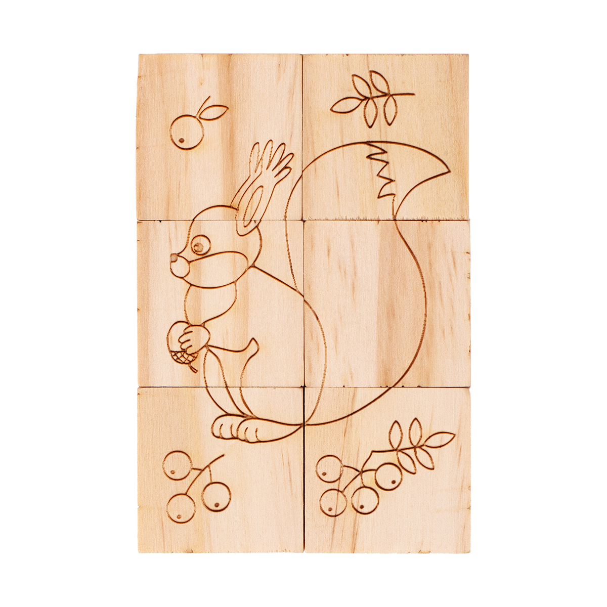 R08834.13 - Animal World wooden blocks, beige 
