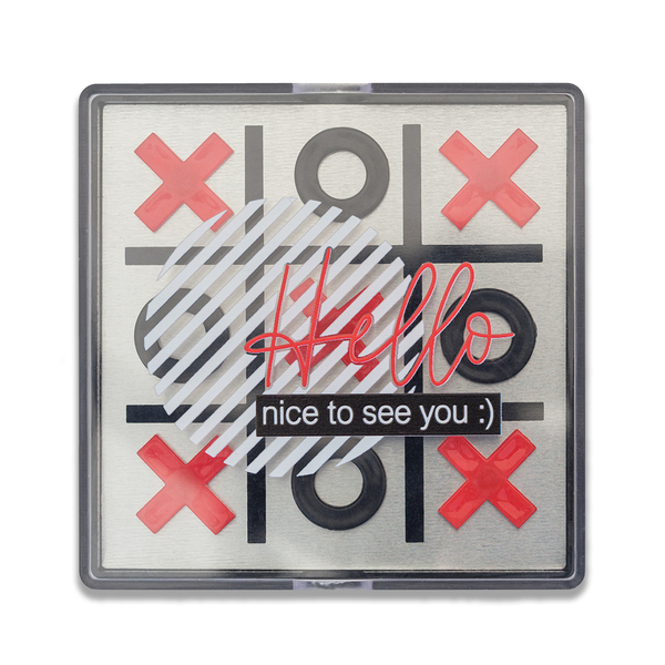R08865.02 - Magnetic tic tac toe game, black 