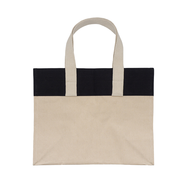 R08931.02 - Alinea cotton bag with pocket, black 