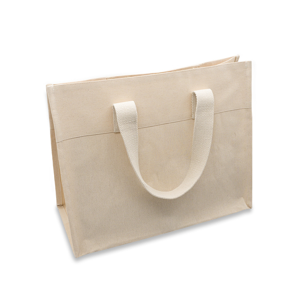 R08931.13 - Alinea cotton bag with pocket, beige 