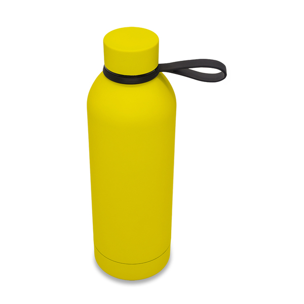 R08993.03 - 500 ml Mendoza thermal bottle with handle, yellow