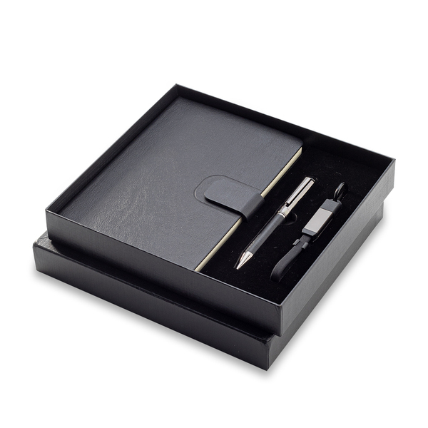 R17022.02 - Davos Gift Set with  2-in-1 USB Cable, black