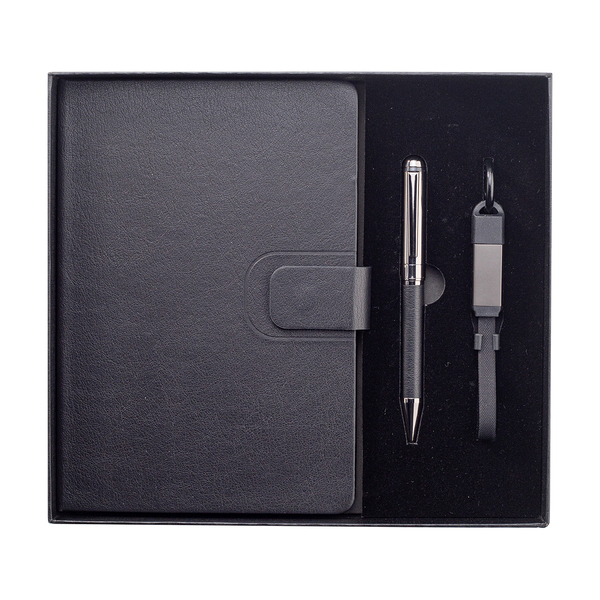 R17022.02 - Davos Gift Set with  2-in-1 USB Cable, black