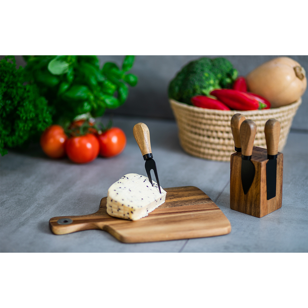 R17137.10 - Piacenza cheese set, brown 