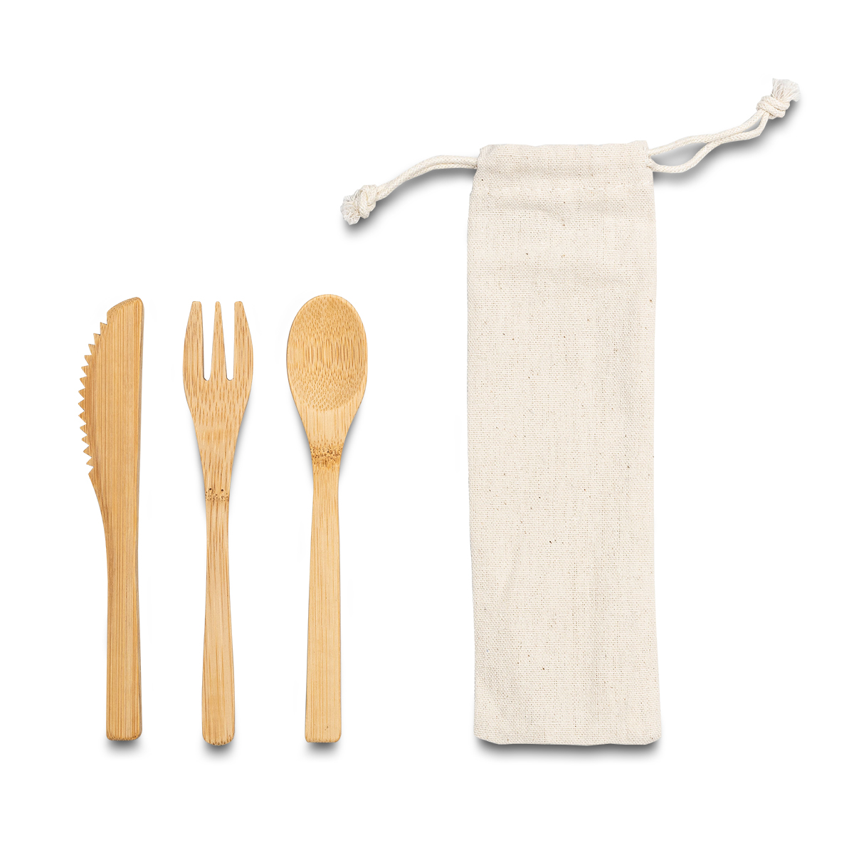 R17158.13 - Bamboo Cutlery Set, beige 