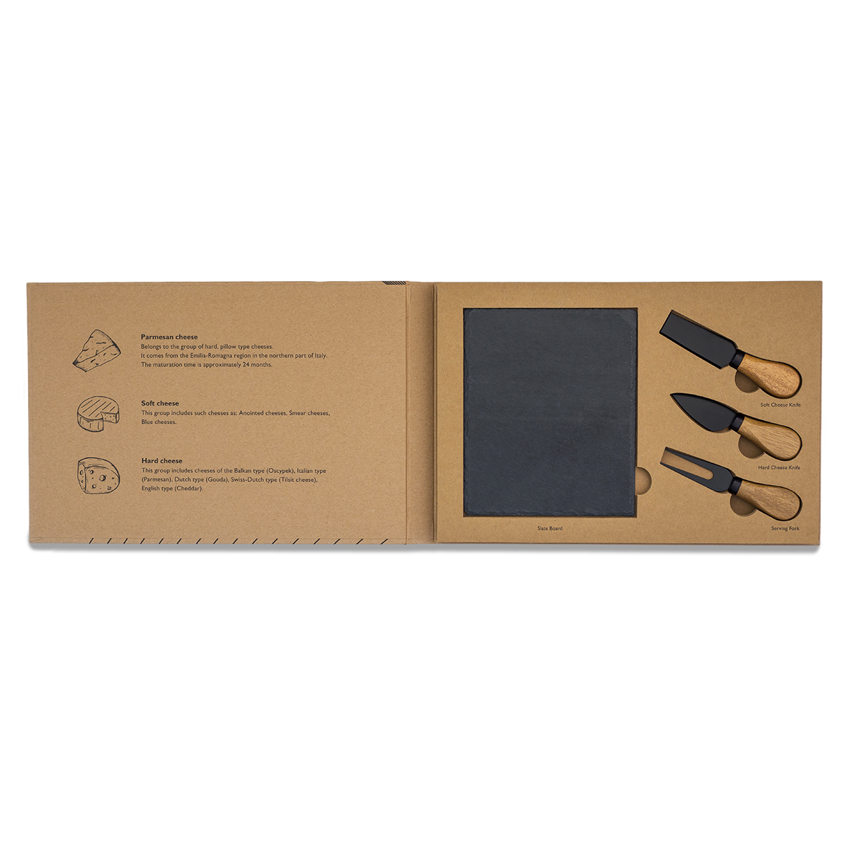 R17163.13 - Queso cheese set, beige 