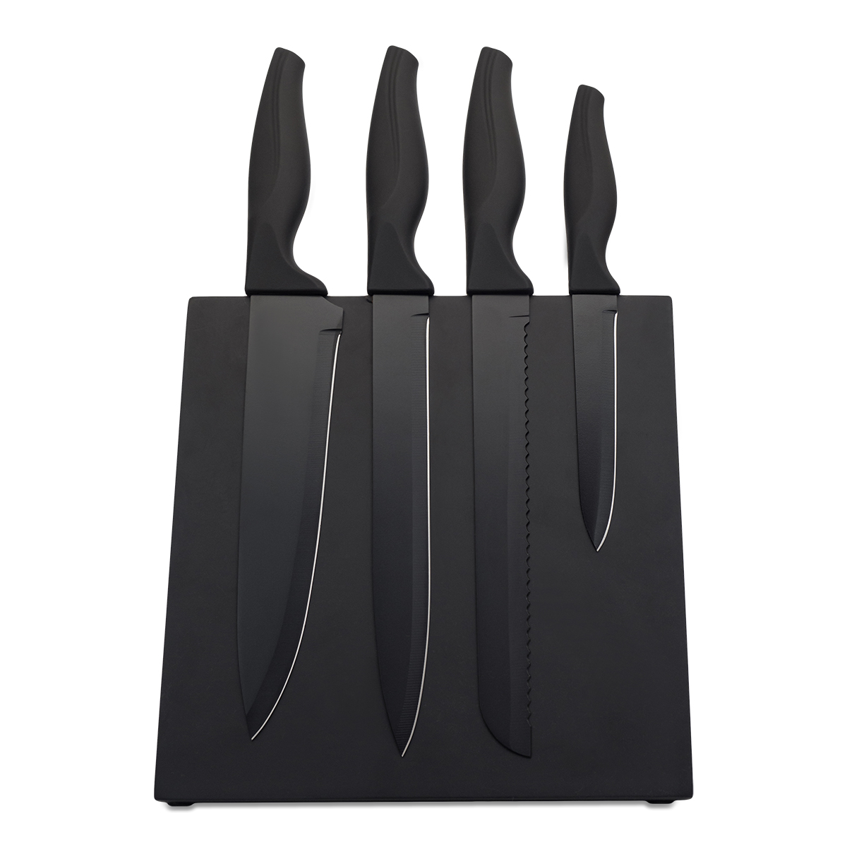 R17166.02 - Akita set of knives on a magnetic block, black 