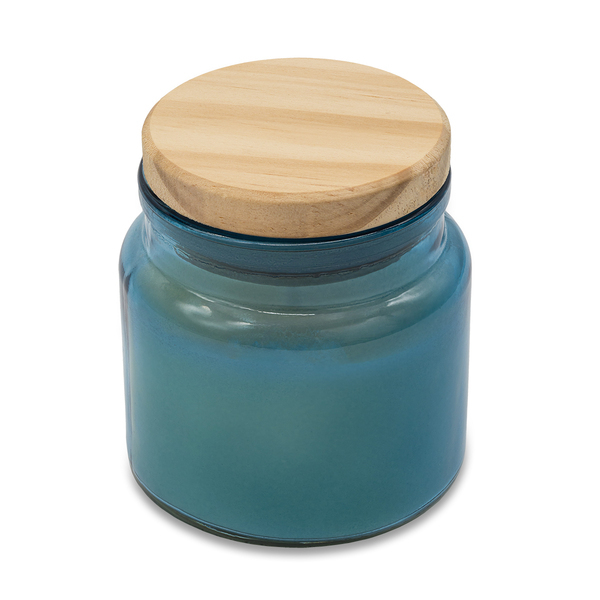 R17379.04 - Lemora scented candle in glass, blue