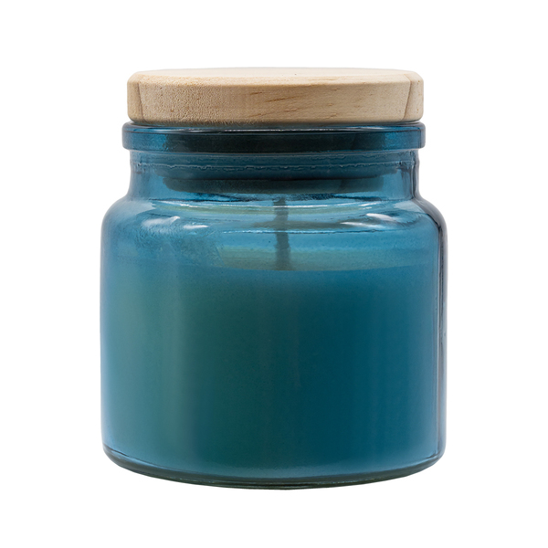 R17379.04 - Lemora scented candle in glass, blue