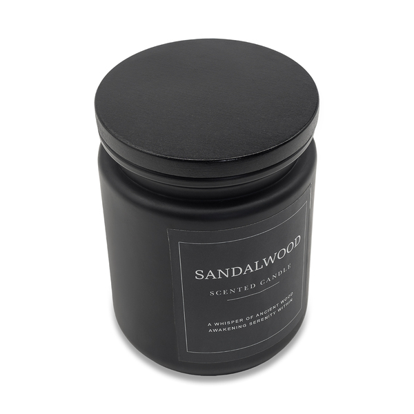 R17383.02 - Sandalwood scented candle, black