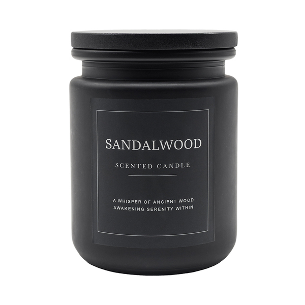 R17383.02 - Sandalwood scented candle, black