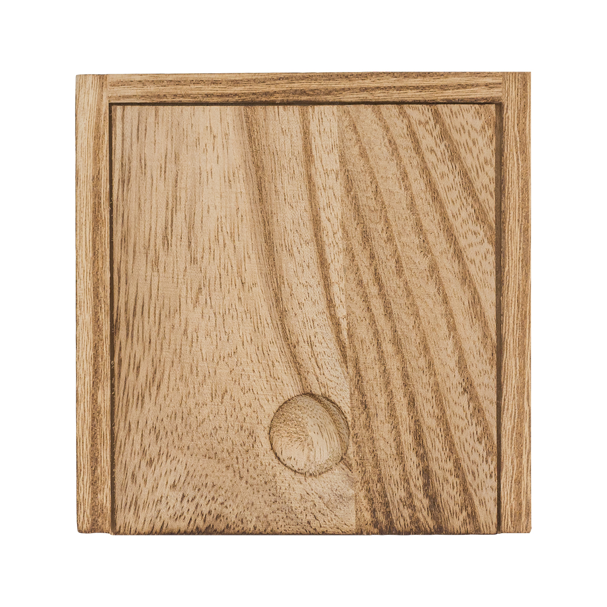 R17417.10 - Silia candle in a wooden box, brown 