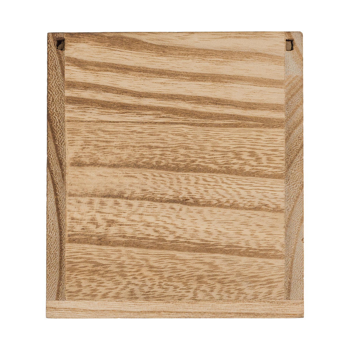 R17417.10 - Silia candle in a wooden box, brown 