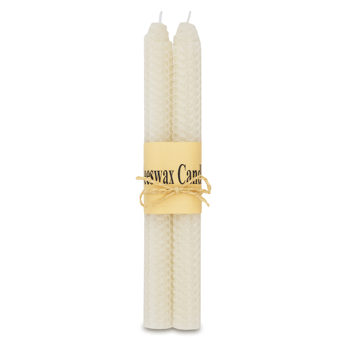 R17464.06 - Biella set of 2 long beeswax candles, white 
