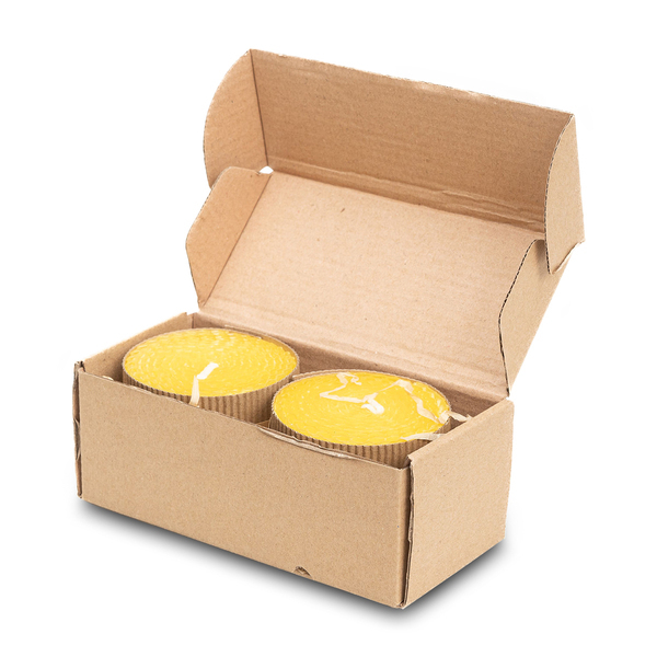 R17469.13 - Leoti Set of 2 Beeswax Candles, beige 