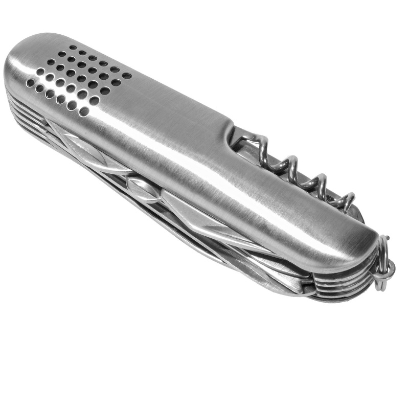 R17524 - Singen 13-function pocket knife, silver 