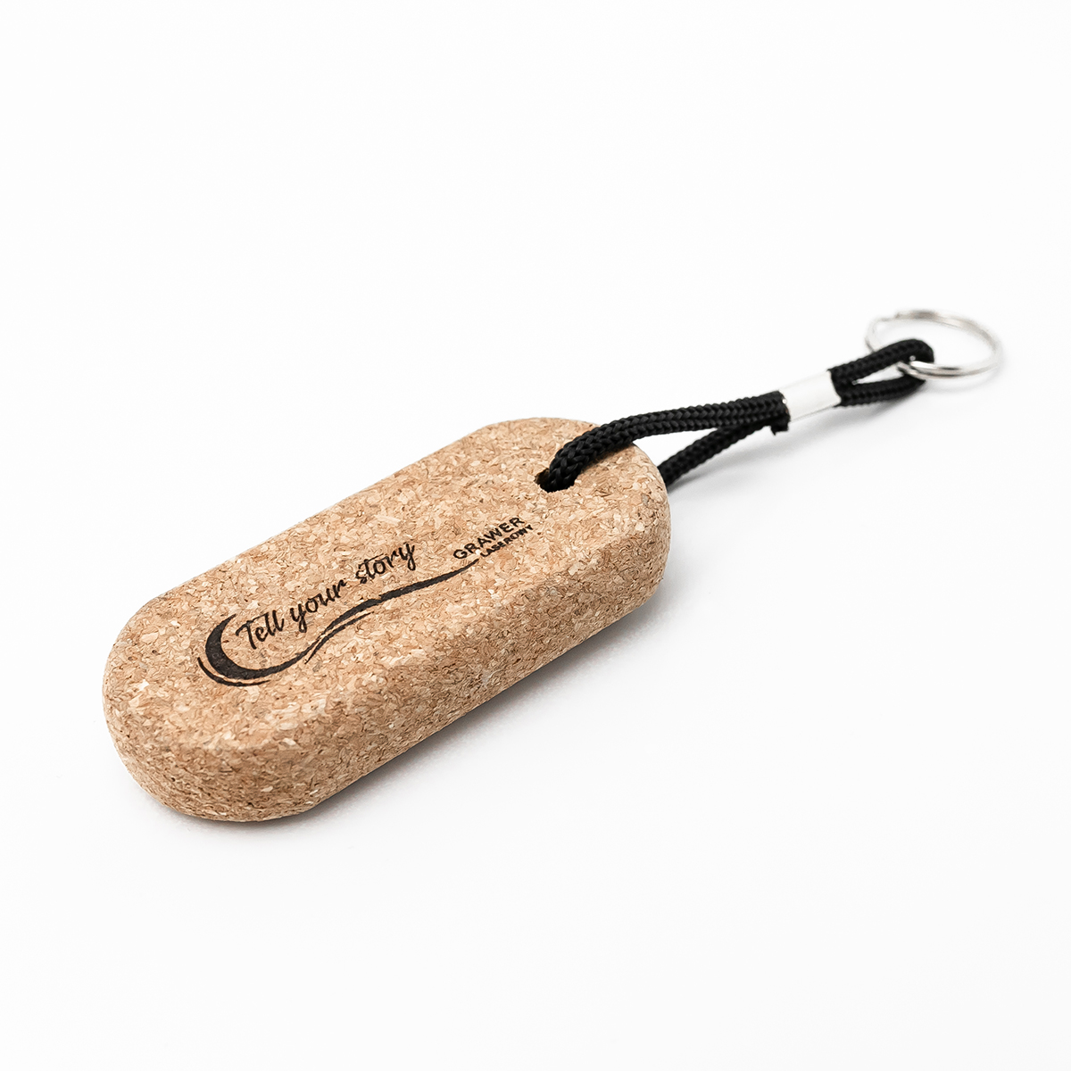 R17624.13 - Plivat cork keychain, beige 