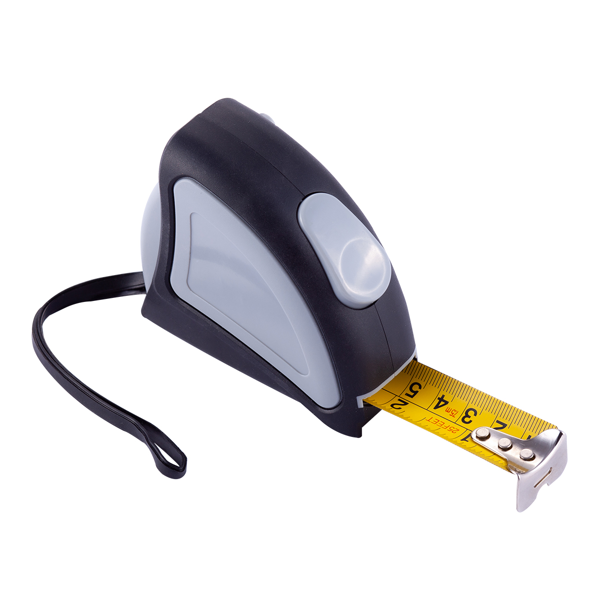 R17633.21.IIQ - 7.5 m Right-On tape measure, grey 