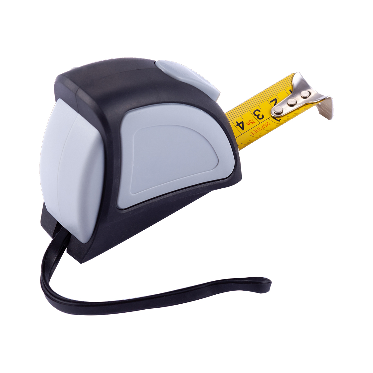 R17633.21.IIQ - 7.5 m Right-On tape measure, grey 