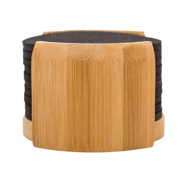 R17685.02 - Mazzo RPET felt coaster set, black 