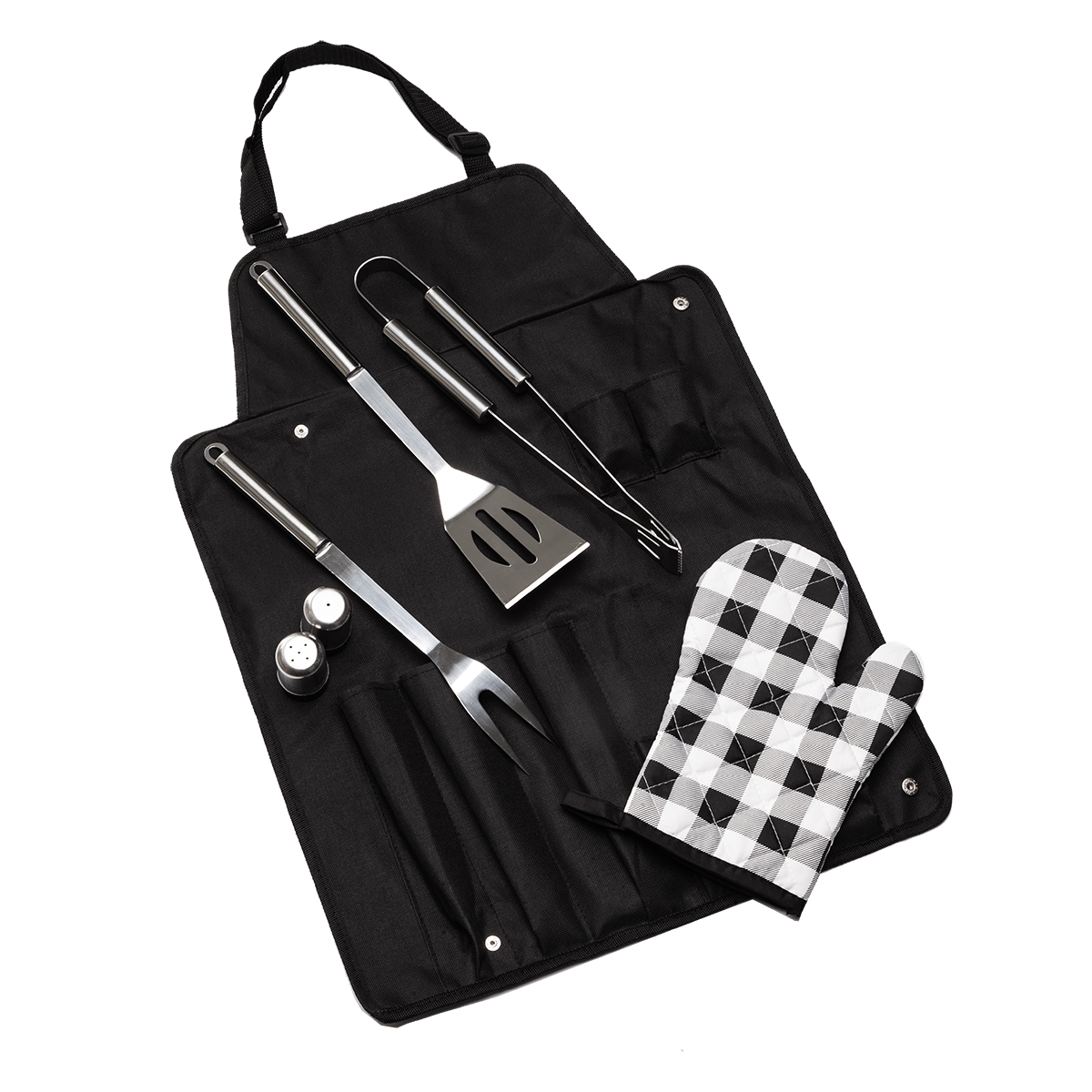 R17701.02 - Steakout& BBQ set with apron, black 