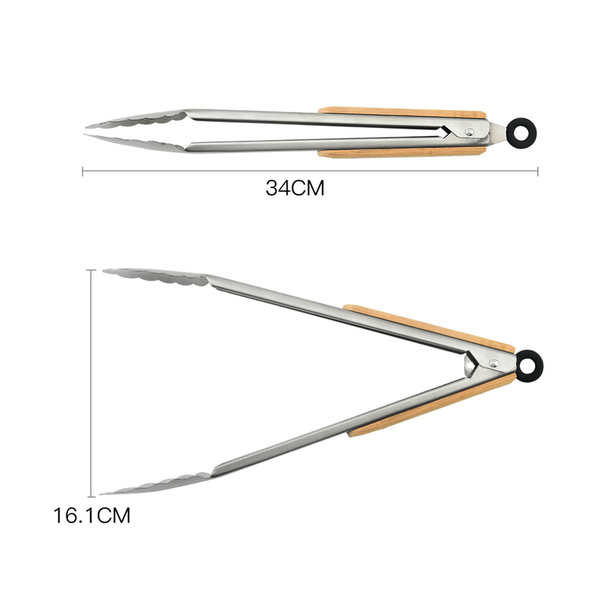 R17707.01 - BBQ Master grill tongs, silver 
