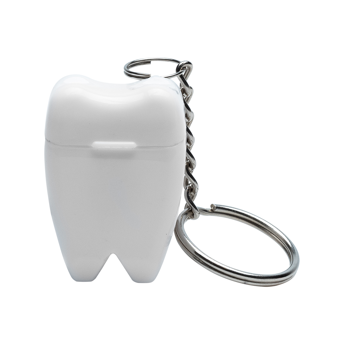 R17731.06 - Toothy keychain with dental floss, white 