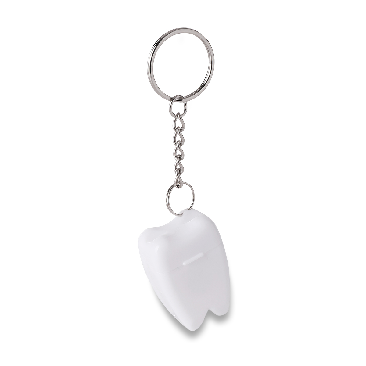 R17731.06 - Toothy keychain with dental floss, white 