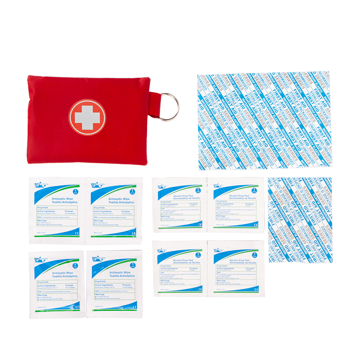 R17737.08.A - Basic first aid kit, red 