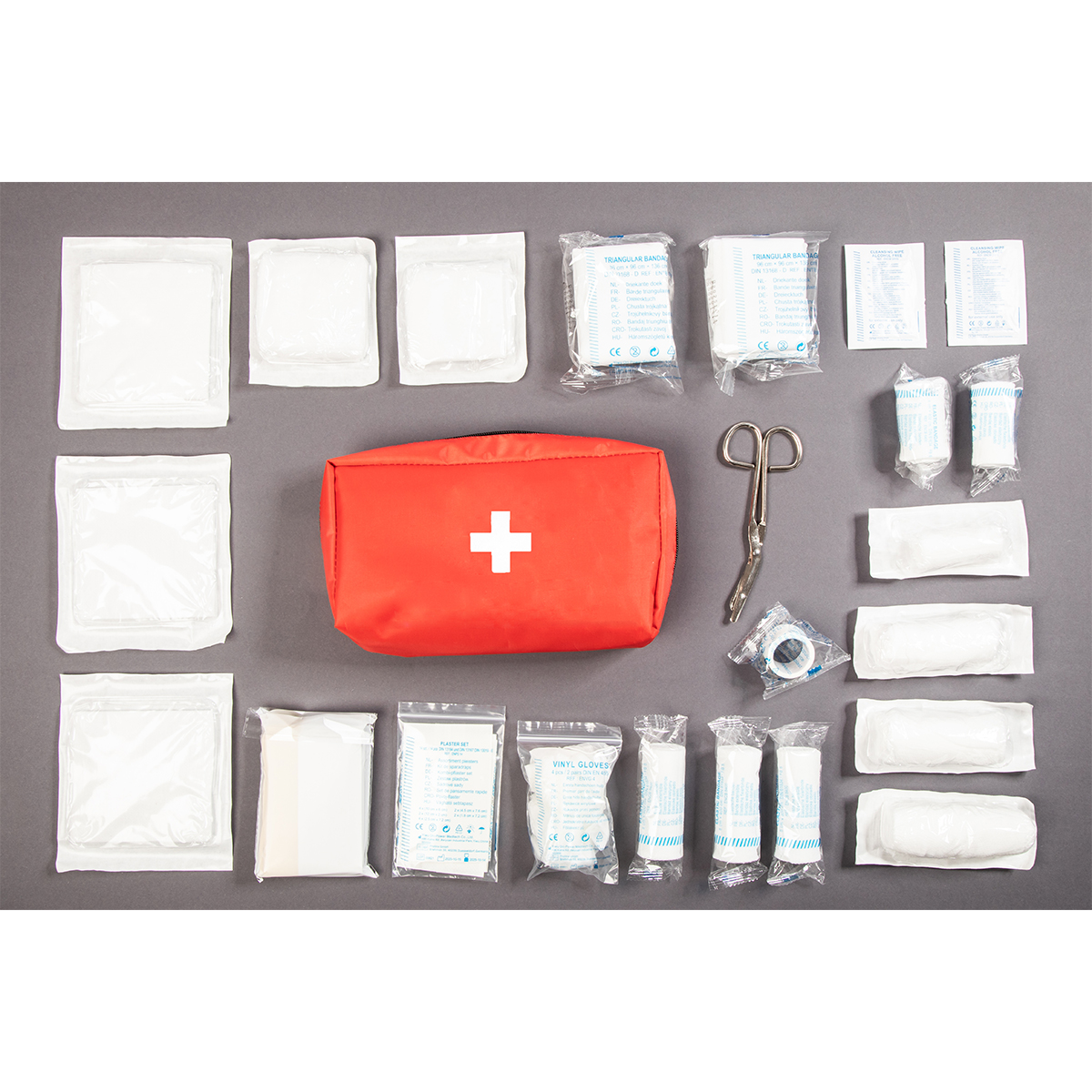 R17740.08 - Entire first aid kit, red 