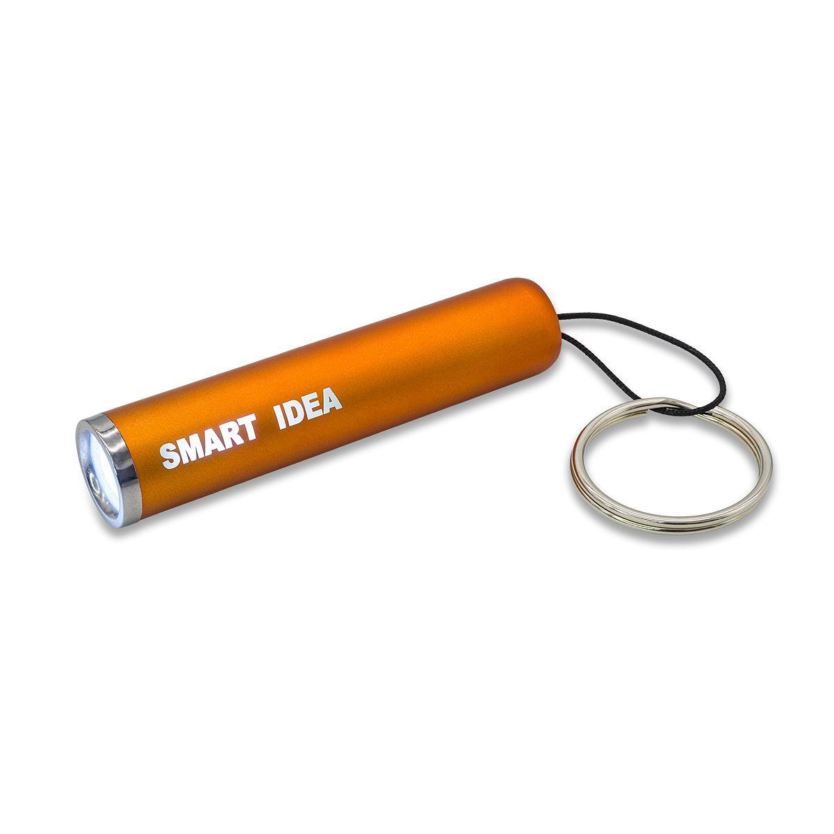 R17811.15 - LumiRing Keychain flashlight with illuminated logo, orange