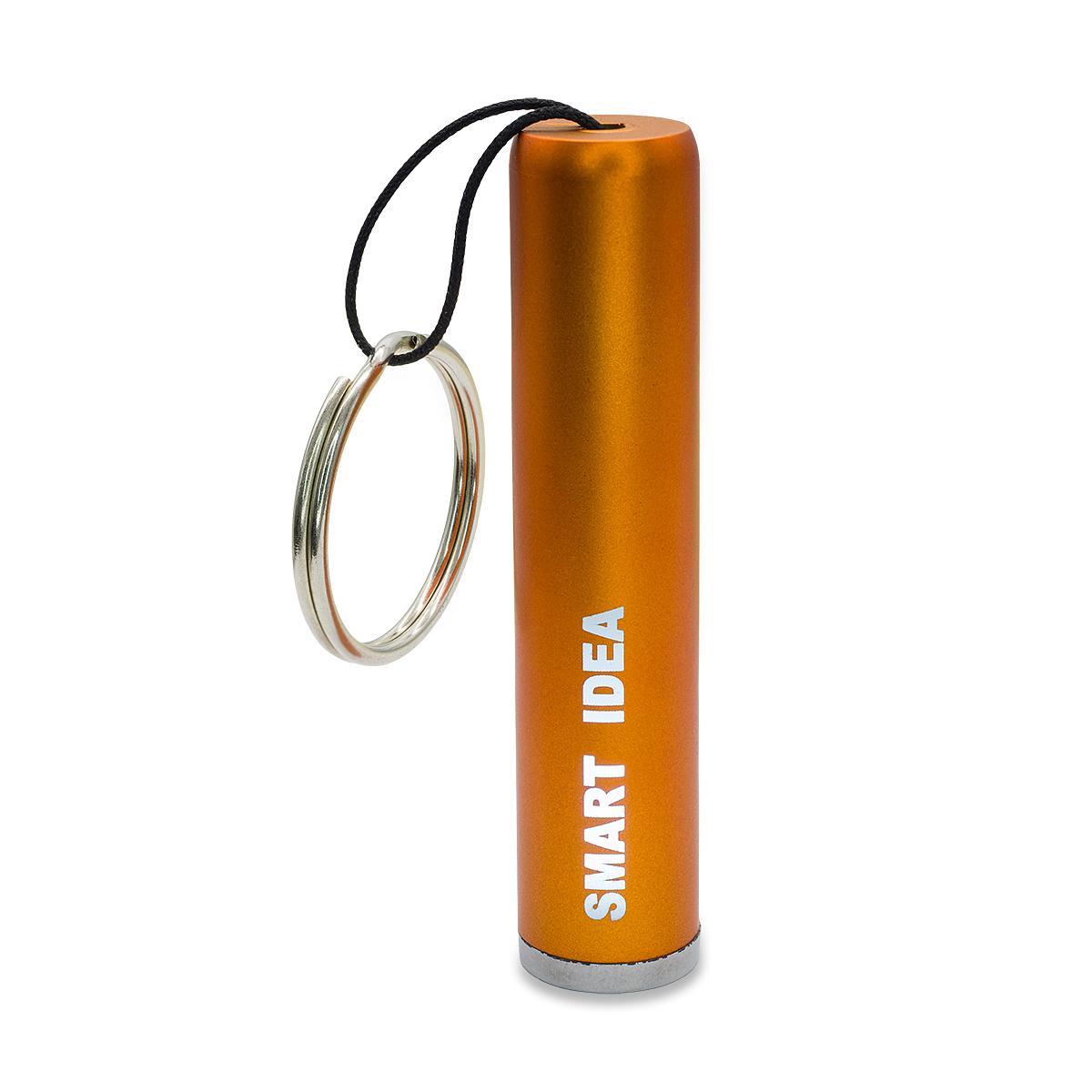 R17811.15 - LumiRing Keychain flashlight with illuminated logo, orange